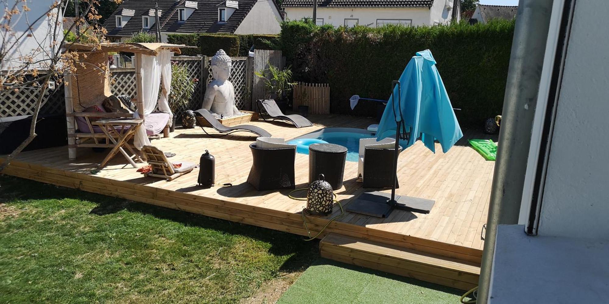 La Serenite Balinaise, Chambre Et Sdb Privee, Jardin , Piscine Et Jacuzzi En Saison, Pres De Chantilly, Parc Asterix Et Cdg Et Paris En 20' Orry-La-Ville Εξωτερικό φωτογραφία