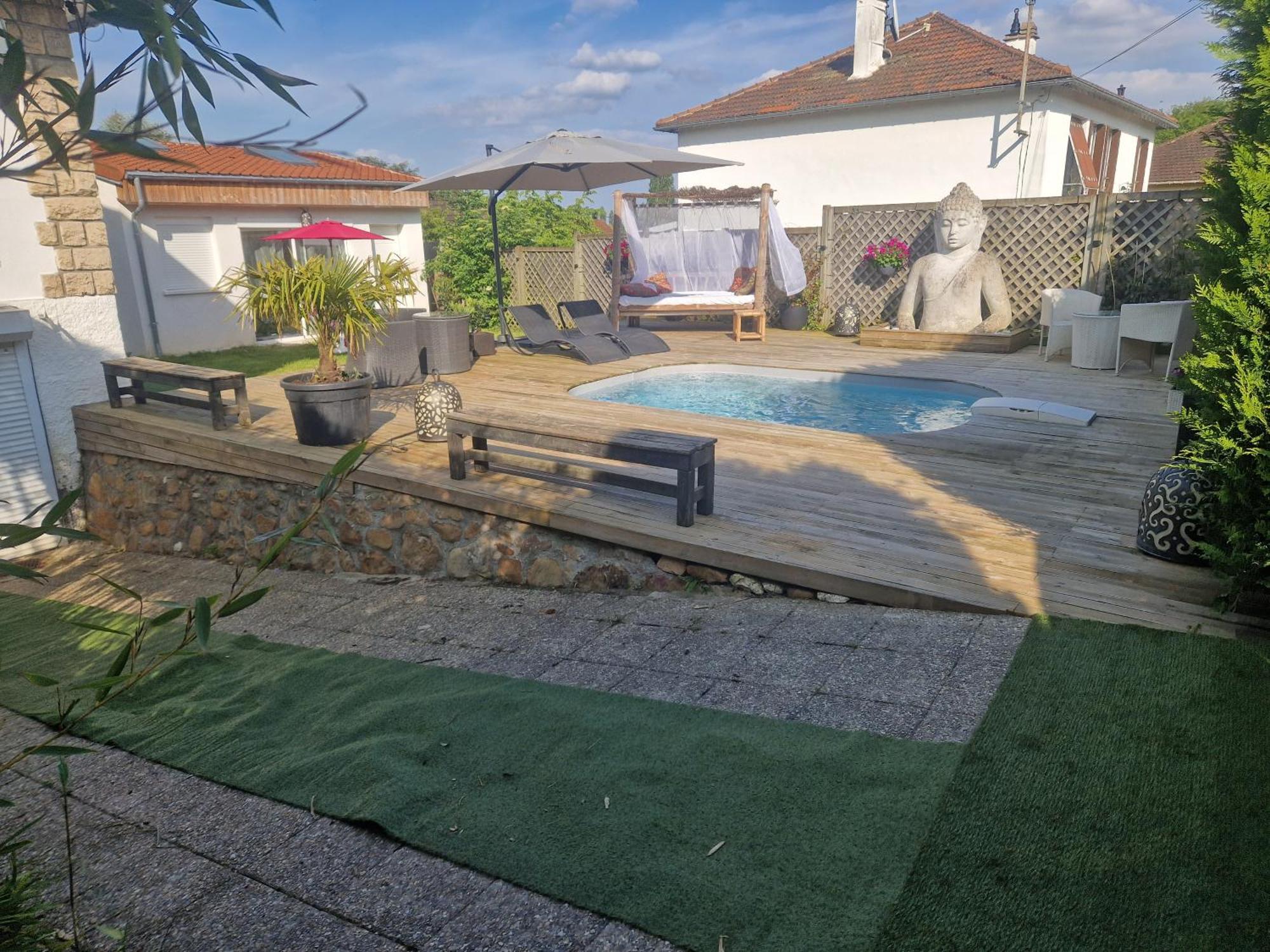 La Serenite Balinaise, Chambre Et Sdb Privee, Jardin , Piscine Et Jacuzzi En Saison, Pres De Chantilly, Parc Asterix Et Cdg Et Paris En 20' Orry-La-Ville Εξωτερικό φωτογραφία